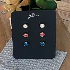 J. Crew Crystal Earring Set - NEW!